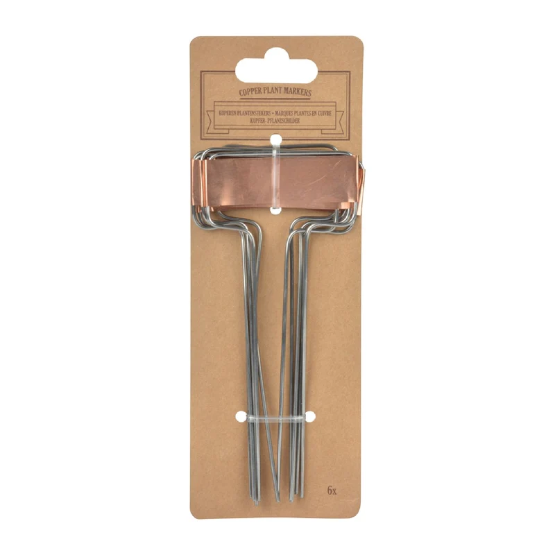 Kupfer Pflanzschilder (6er Set)