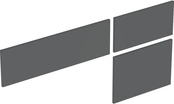 GEBERIT VariForm Set Schubl.-Front für US für WT, mit 3