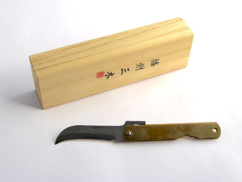 Floristenmesser 'Higo' (mit Leder-Schutz)