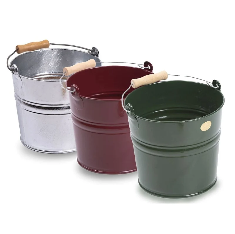 Eimer mit Holzgriff 7 Liter (in verschiedenen Farben)