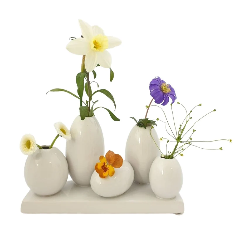 Minivase 'Dea' in weiß (in verschiedenen Größen)