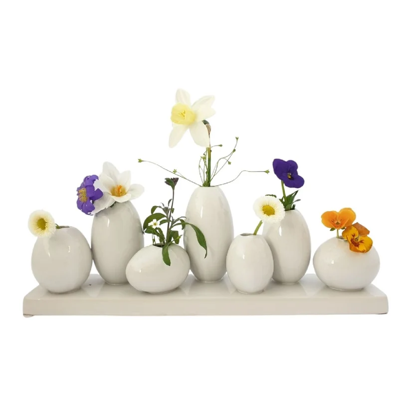 Minivase 'Dea' in weiß (in verschiedenen Größen)