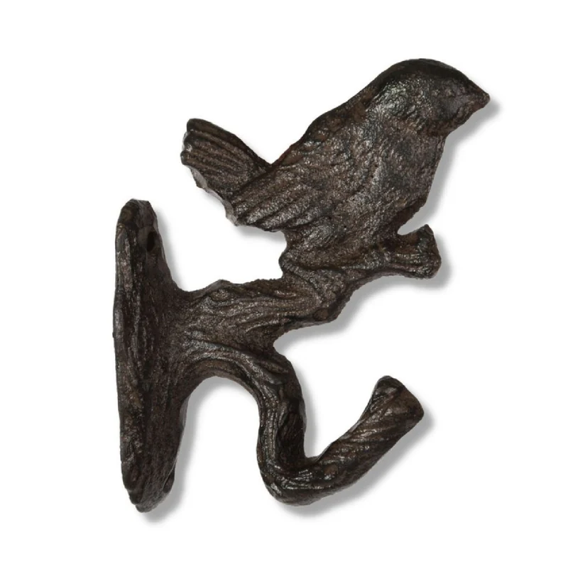 Haken Vogel auf Zweig (Gusseisen)