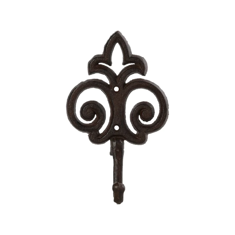 Haken aus Gusseisen (antik-rostbraun)