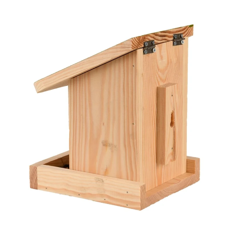 Futtersilo für die Wand (Aus Kiefernholz mit Aufdruck)