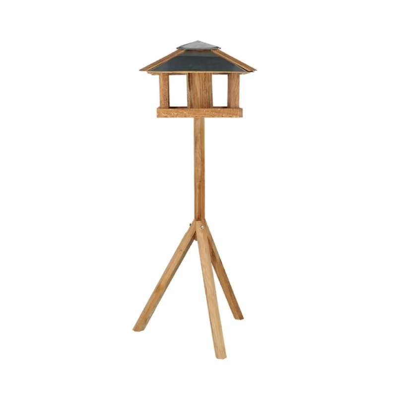 Futterhaus Eiche (quadratische mit Silo)