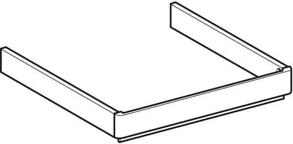 GEBERIT Designstreifen für WT-Unterschrank Renova Comfort, Breite