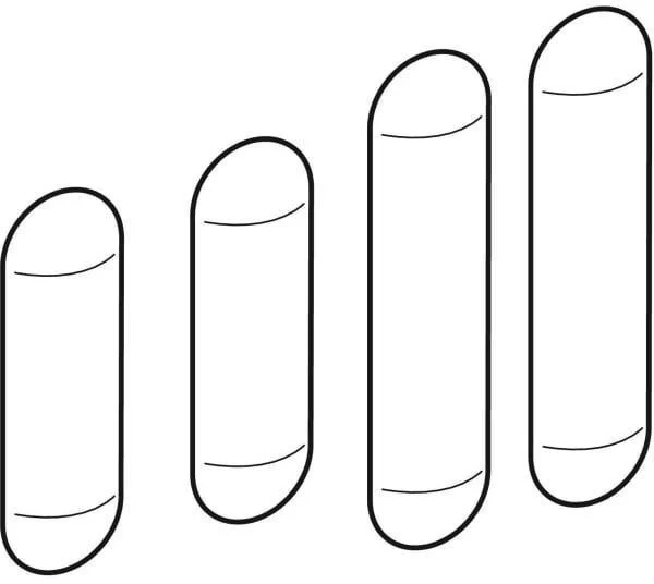 GEBERIT Set Puffer für Bidetsitz weiß
