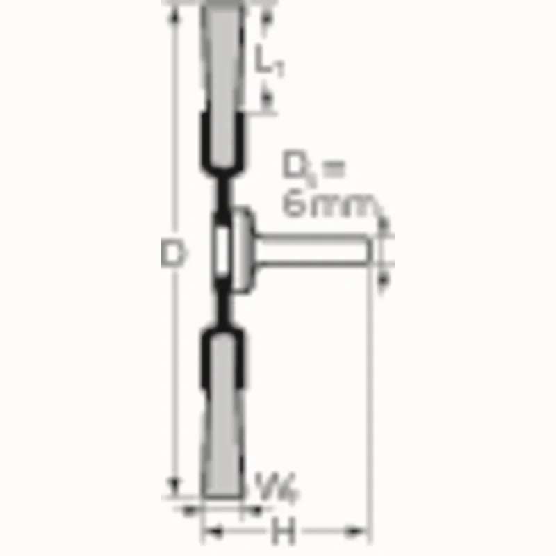 PFERD Rundbürste RBU 2004/6 INOX Edelstahl-Drahtbürste für Bohrmaschine