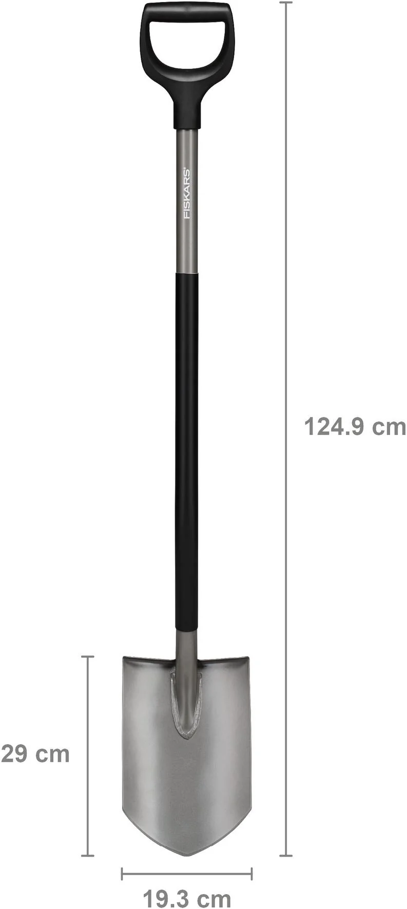 FISKARS Gärtnerspaten 1250 mm Stiel, SoftGrip