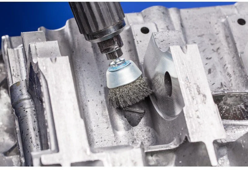 Topfbürste TBU INOX Drahtstärke 0,3mm VA Schaftaufnahme PFERD TOOLS