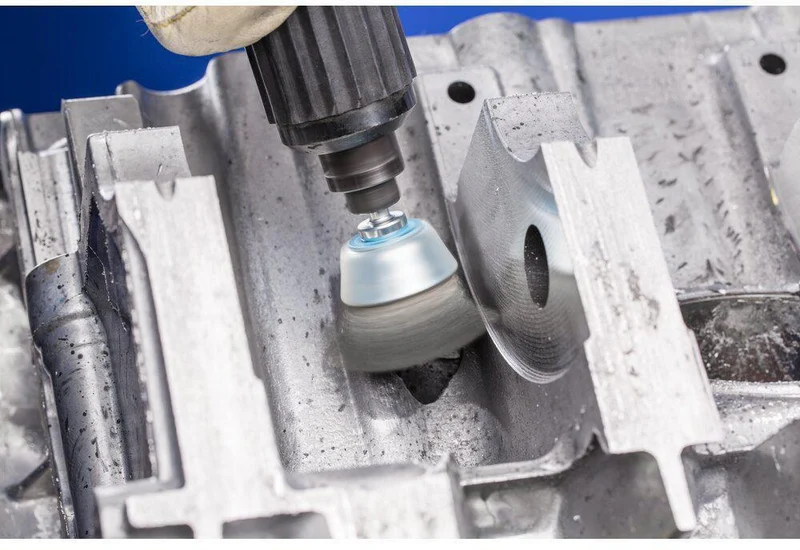 Topfbürste TBU INOX Drahtstärke 0,3mm VA Schaftaufnahme PFERD TOOLS