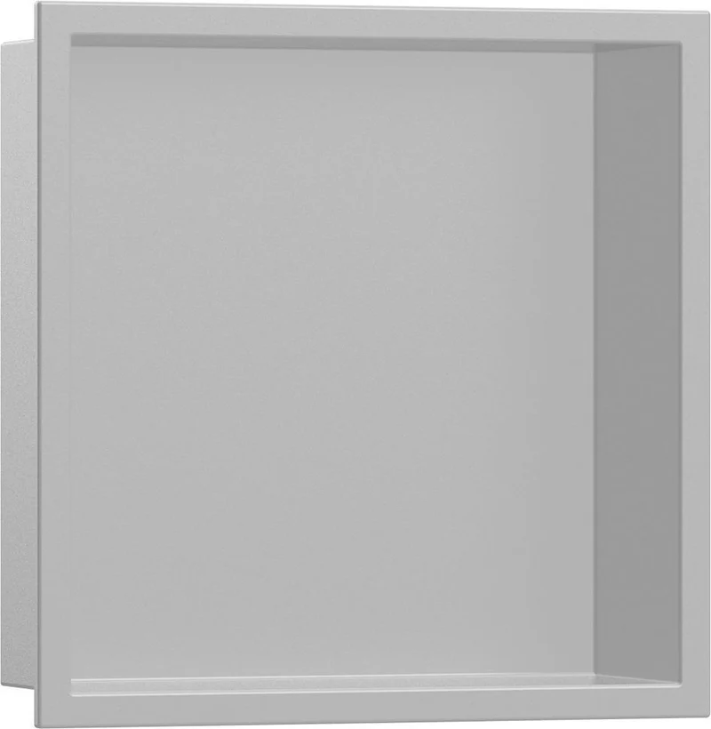 HANSGROHE Wandnische XtraStoris Original mit Rahmen, Betongrau