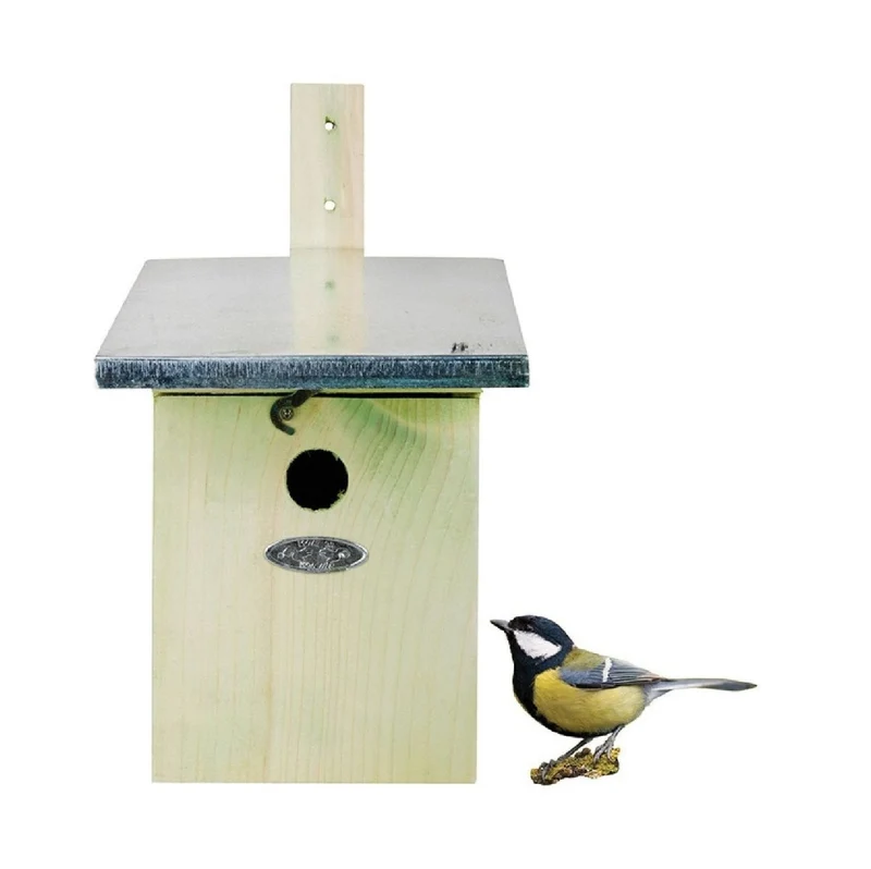 Nistkasten für Kohlmeisen (Vogelhaus aus Kiefernholz)