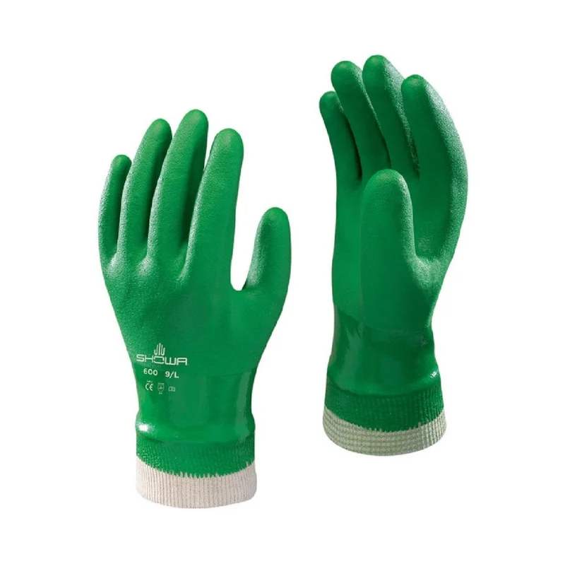 Handschuhe SHOWA 600 grün (Rosenhandschuh mit PVC)