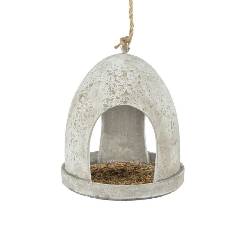 Futterhaus Aged Resin rund (Futtergelegenheit mit Aufhängeseil)