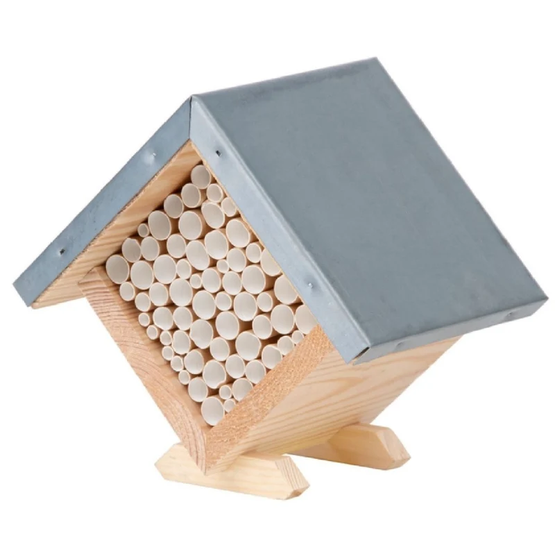 Bienenhaus - quadratisch (Für Wildbienen, zum Aufstellen)