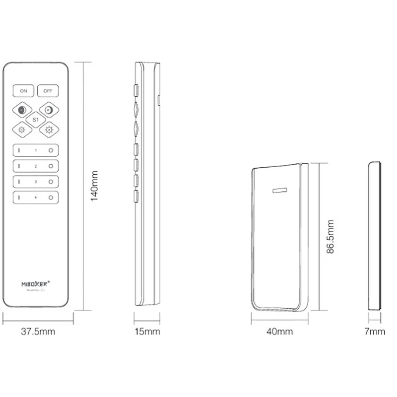 Controller Fernbedienung 4 Zonen