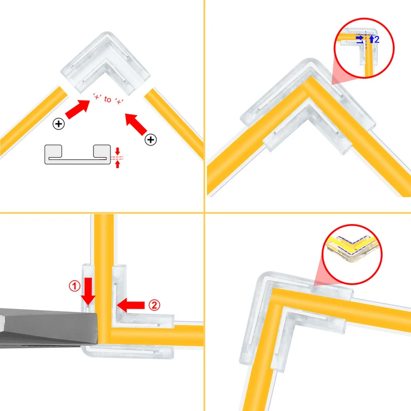 Eck-Verbindungsstecker für MONO LED Bänder