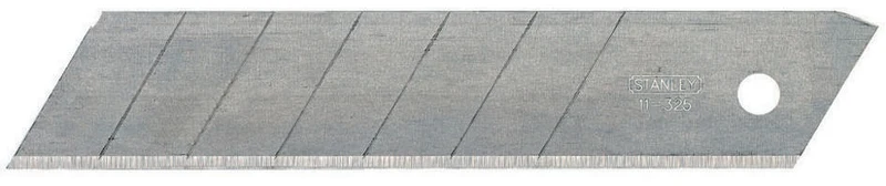 STANLEY Abbrechklinge 0-11-325 | 110 x 25 x 0,7 mm | 7 Sollbruchstellen | 10 Stück im Sicherheitsspender