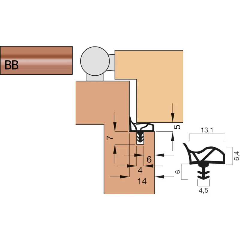 Türdichtung A 1011 Kurzbund