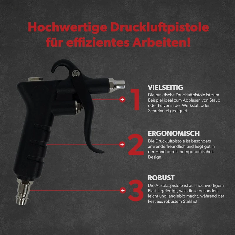 Siwitec Druckluftpistole mit Verlängerung