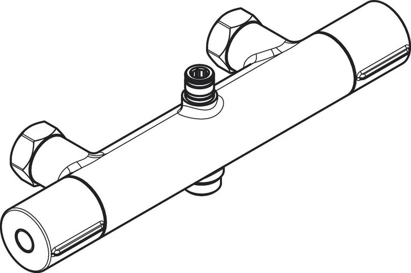 HANSGROHE Vernis Shape und Blend Thermostat für Showerpipe