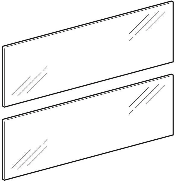 GEBERIT Spiegelstreifen für Option Plus Spiegelschrank, Breite