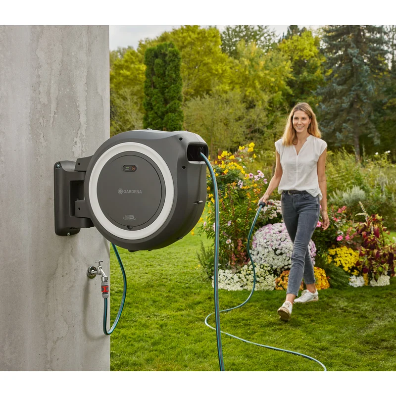 Gardena Akku-Wand-Schlauchbox PowerRoll XXL / solo