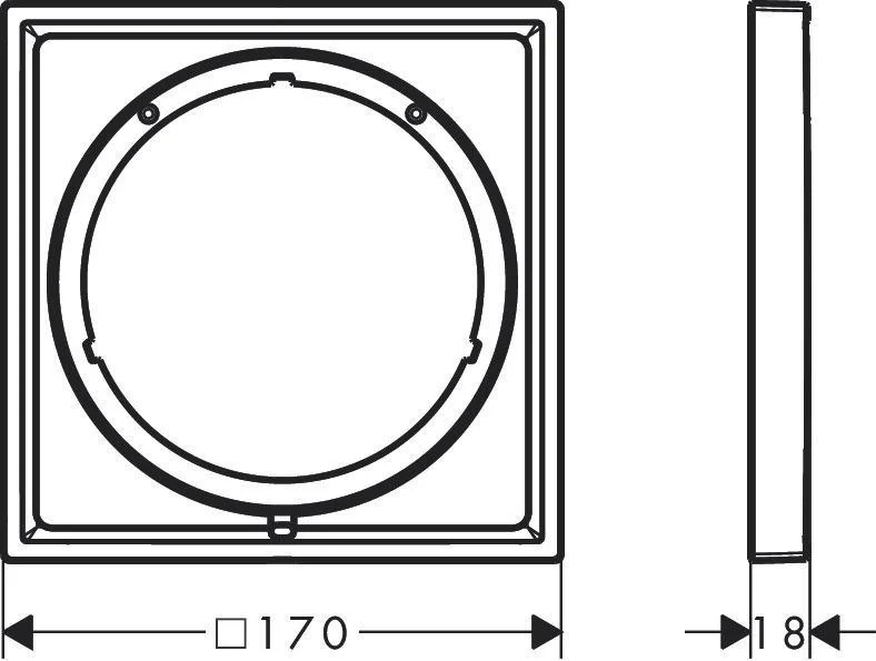 Hansgrohe Verlängerungsrosette 5 mm