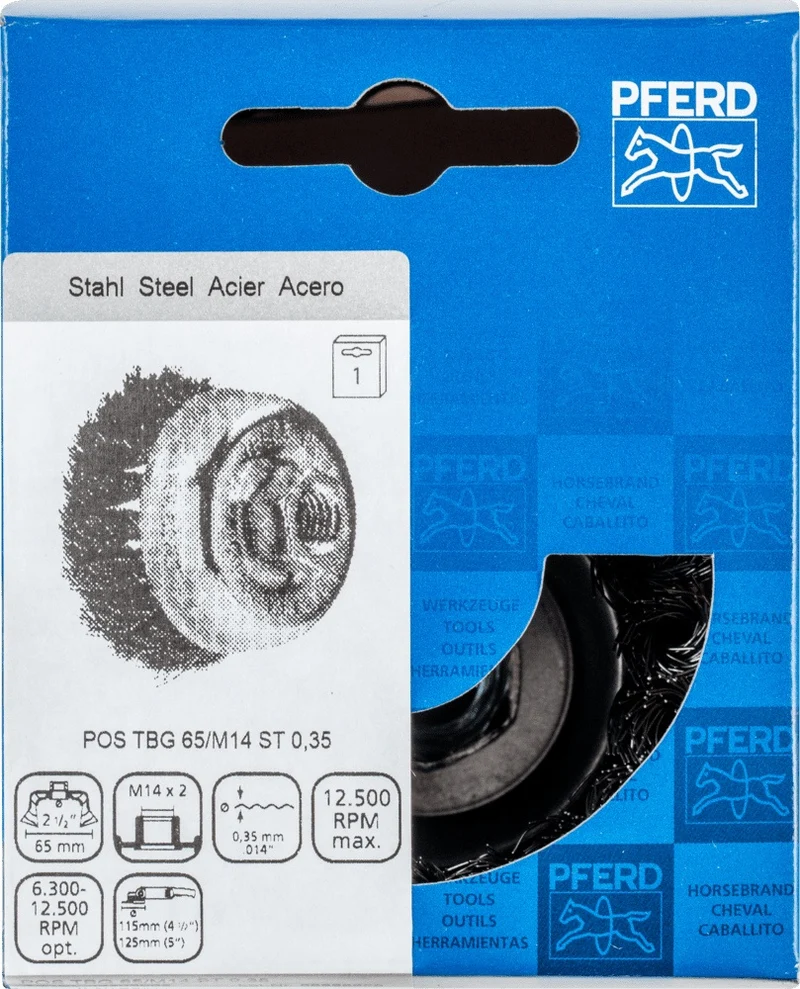 Topfbürste POS TBG ST D.65mm M14 STA PFERD