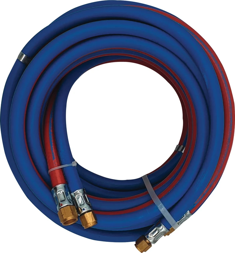 Autogenzwillingsschlauch ID 6/9mm Wandst.5/3,5mm blau/rot