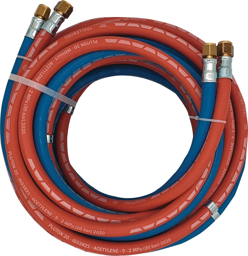 Autogengasschlauch ID 6/9mm Wandst.5/3,5mm blau/rot